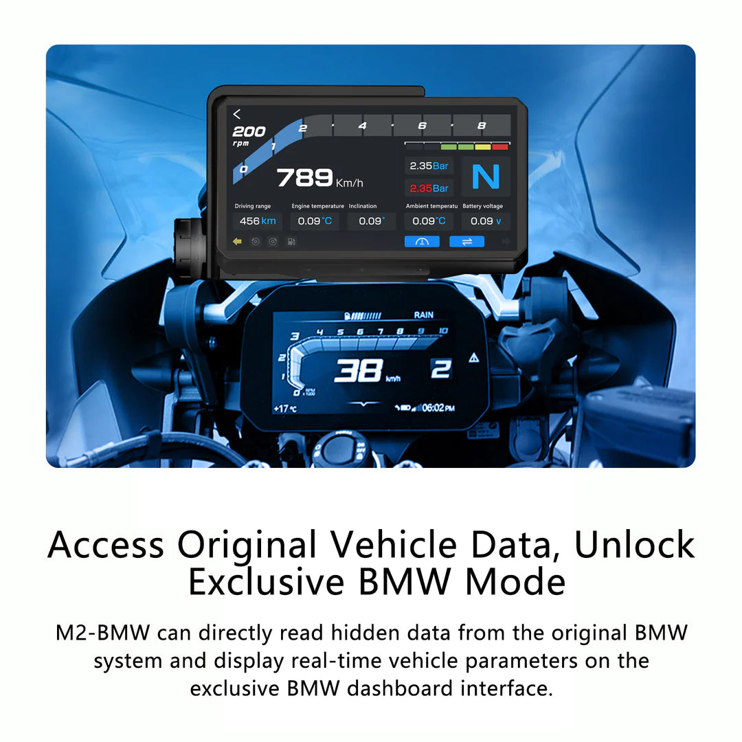 Alien Rider M2-BMW - 6.2" BMW Motorcycle CarPlay &amp; Android Auto