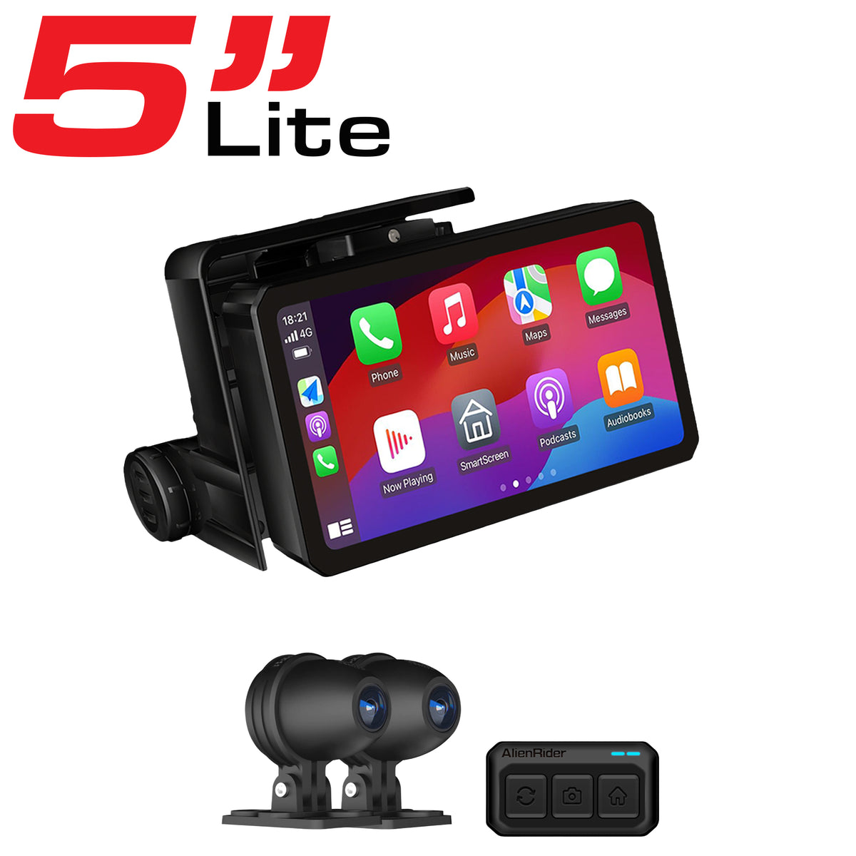 Alien Rider M2S Universal 5" Motorcycle CarPlay &amp; Android Auto Lite